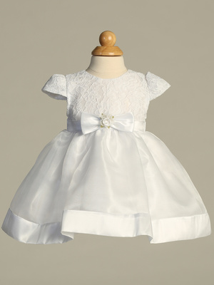 Embroidered Lace and Organza short dress